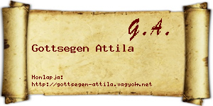 Gottsegen Attila névjegykártya